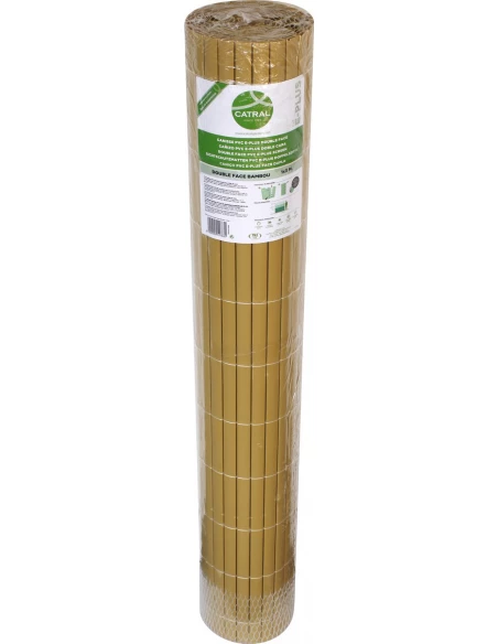 Canisse double face en plastique vert 3m x 1m - CATRAL