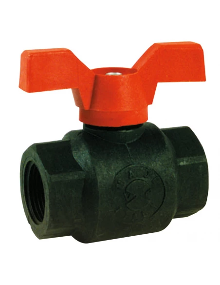 Vanne papillon gainée polypropylène femelle/femelle 26 x 34