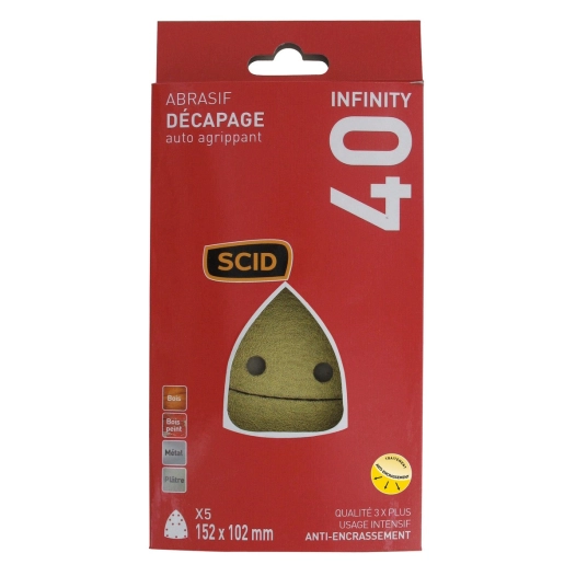 Patin iron auto-agrippant 152 x 102 mm 40 5