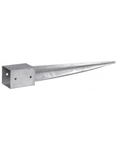 Ancre Tube 91x91x750mm K3 Fixation robuste pour poteaux bois - Alberts