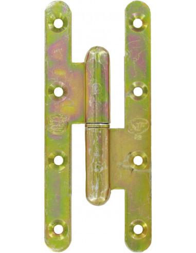 Paumelle Bois 140x60 BR Droite Charnière robuste pour portes bois - Jardinier Massard