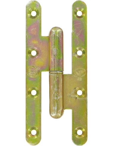 Paumelle menuiserie bois bout rond la loutre sedan® bg droite 140 x 60