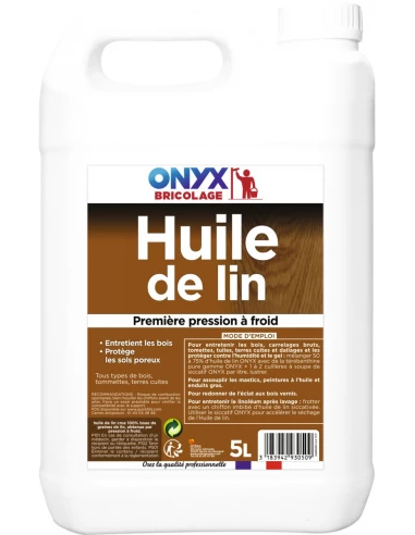 Huile de lin bidon 5 litres - ONYX