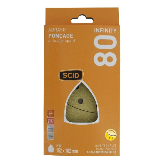 Patin iron auto-agrippant 152 x 102 mm 80 5