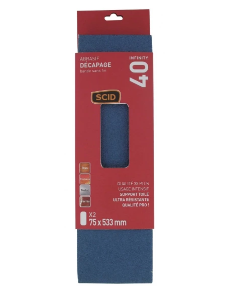 Bande sans fin 75 x 533 mm 40 2