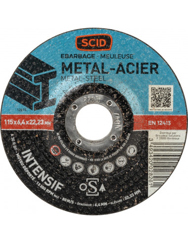 Disque à ébarber usage intensif métaux  ø (mm) 115 - 3493420028261 - SCID - 869874