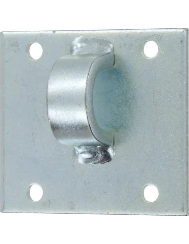 Verrou de box à gland acier zingué blanc