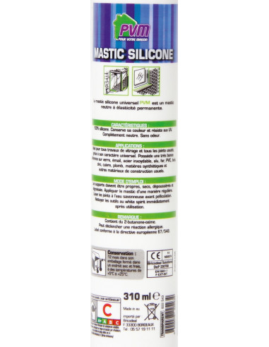 Mastic universel translucide - 3600078225434 - PVM - 822543