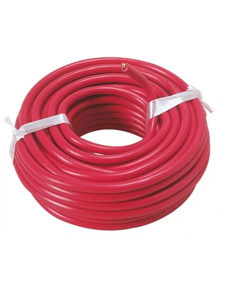 Fil électrique H07 v-r 6 mm² 10 rouge