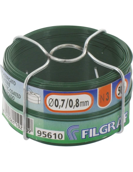 Bobinot plastique 0,8mm vert - 50m