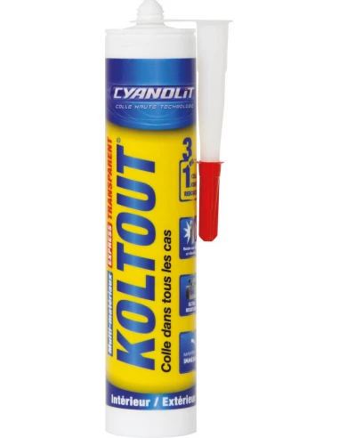 Colle cyanolit koltout transparent cartouche 290 ml