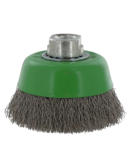 Brosse coupe fils inox ondulé 75 8500