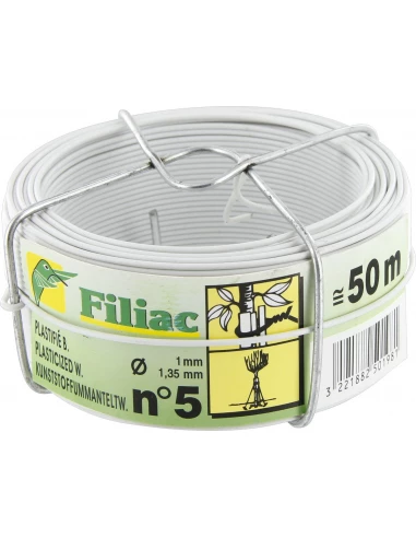 Bobinot plastifié plastifiée blanc 1,35 x 50