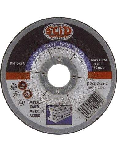 Disque à tronçonner usage courant métaux ø (mm) 115
