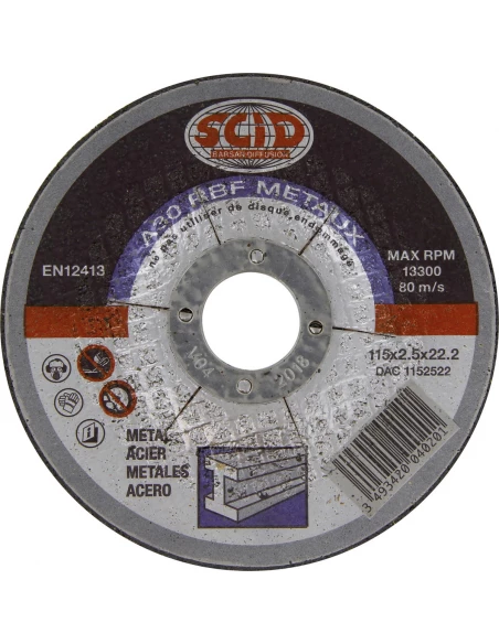Disque à tronçonner usage courant métaux ø (mm) 115