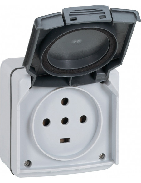 Socle Plexo 20A 4P+T Étanche IP55, Triphasé - Legrand