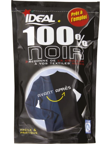 Teinture tissus 100% noir