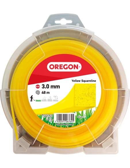 Fil carre jaune 3 0mm 48m