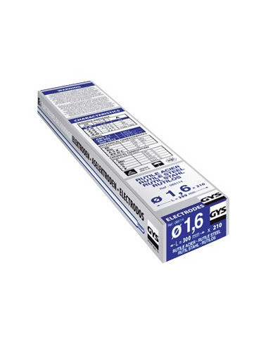 Électrode GYS Tradition 1.6mm Soudage ARC polyvalent, amorçage facile - Gys