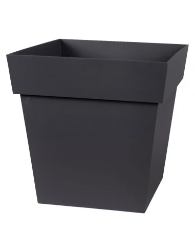 Pot carré TOSCANE 22 L - Gris anthracite