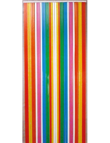 Rideau de porte lanière antilles multicolore 100 x 220mm - MOREL