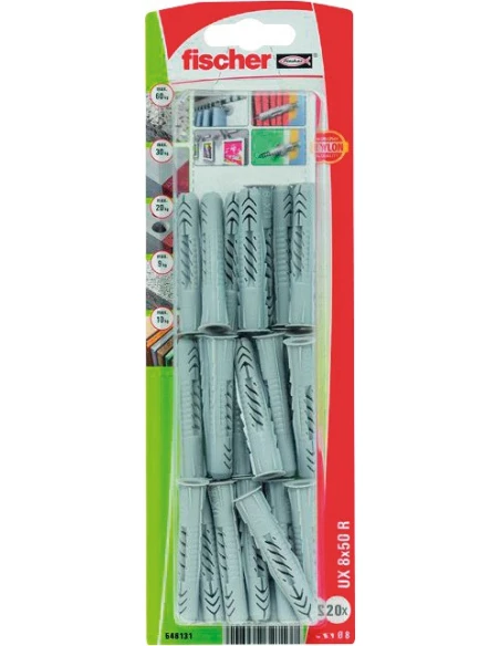 cheville ux 8x50r/20k