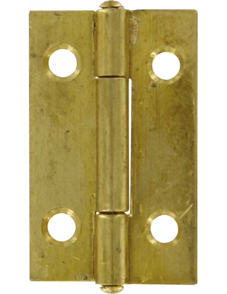 Charnière rectangulaire simple feuille b laiton 25 x 18