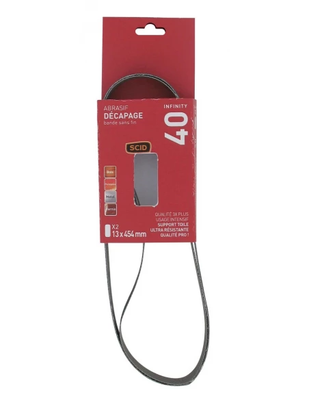 Bande sans fin 13 x 454 mm 40 2