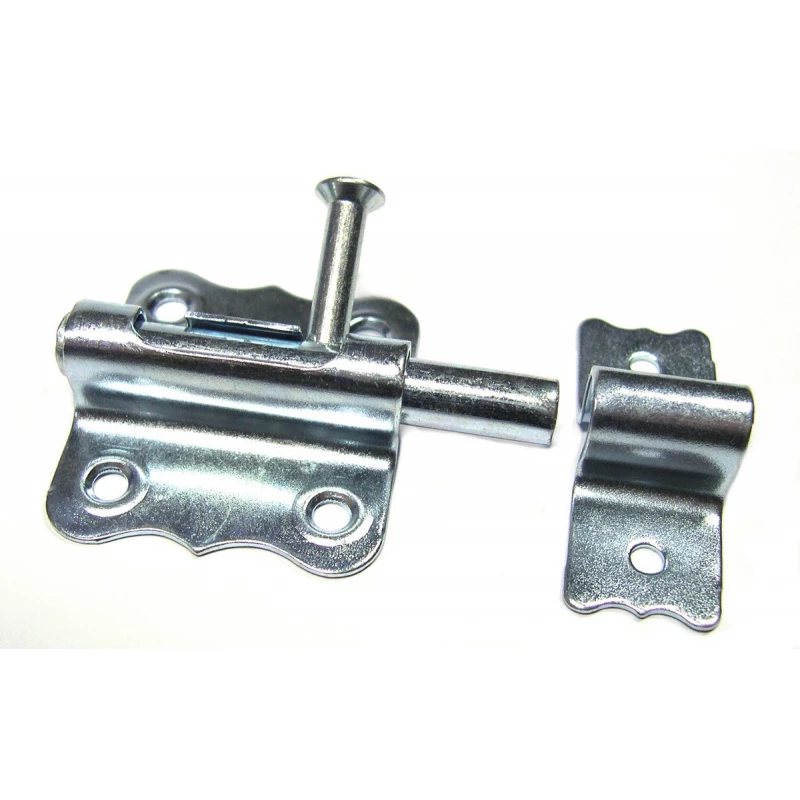 Targette pêne rond 45 l mm zingué finition