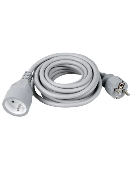 Prolongateur cable souple gris h05 vv-f 3g 1,5 mm² 3