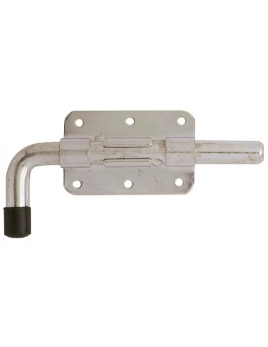 Verrou pistolet acier zingué 16