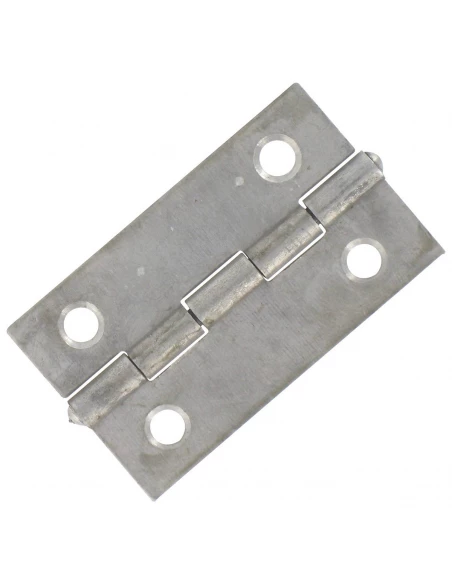 Charnière carrée simple feuille s acier décapé 40 x 40