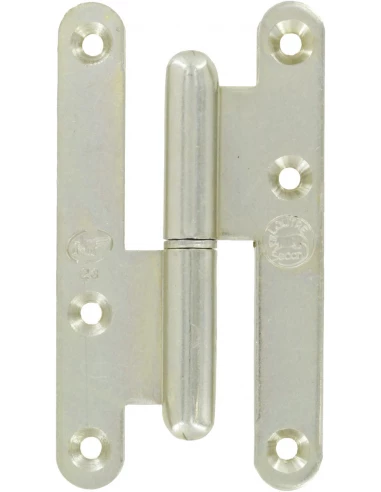 Paumelle menuiserie bois bout rond la loutre sedan® bg gauche 110 x 60