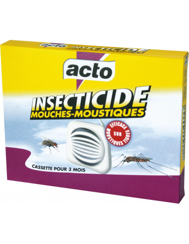 Mouches-moustiques cassette insecticide 20 g