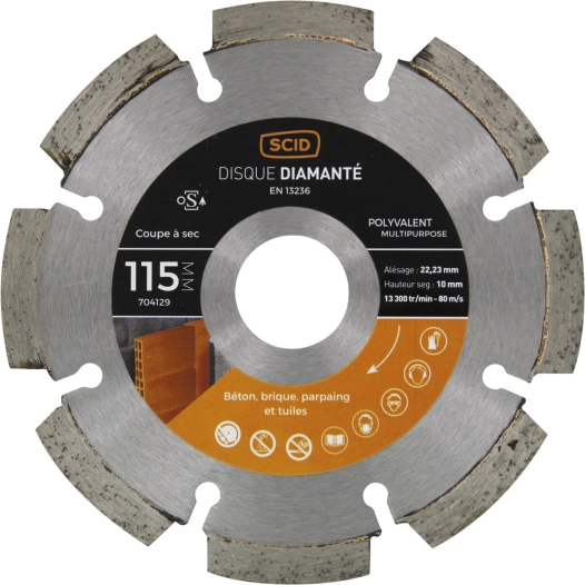 Disque polyvalent 115 22,23