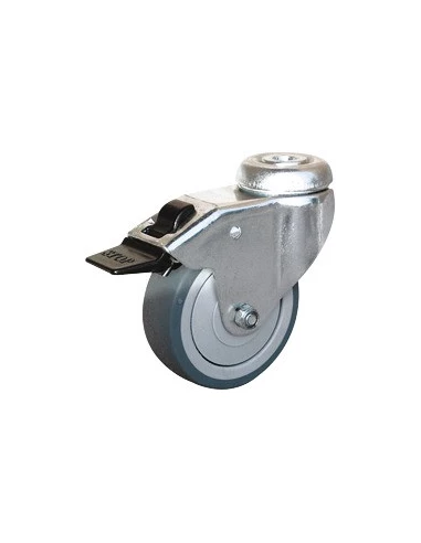 Roulette uniroll à oeil pivotante à frein 69 x 50 40