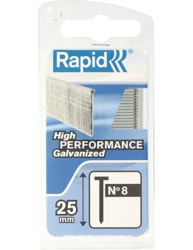 Pointes n°8 carton 1000 pièces de 25mm - RAPID
