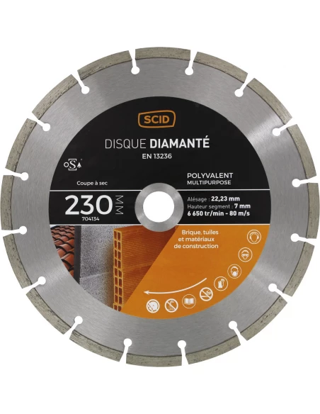 Disque polyvalent matériaux 230 22,23