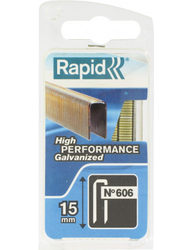 Agrafes rapid 606-15mm 4010952840109528 blist 1200 - 3221631095280 - Rapid - 601463