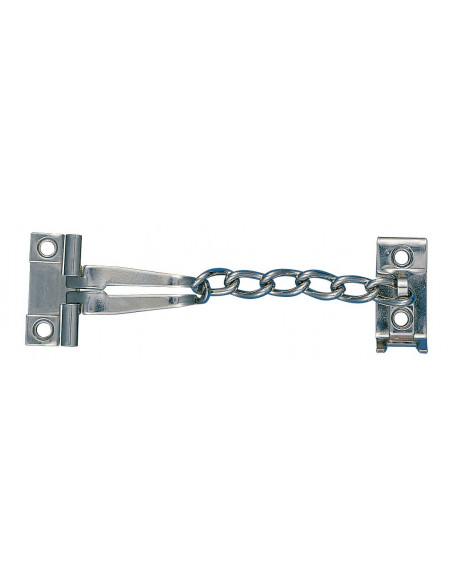Entrebailleur de porte à chaine nickelé 175mm