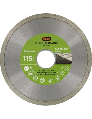 Disque carreleur entrée de gamme 115 22,23