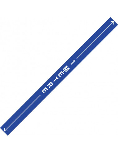 1 mètre+flèche bleu vertical
