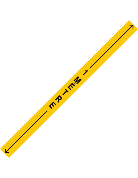 1 mètre+flèche jaune vertical