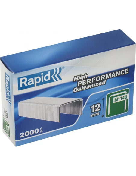 Agrafe n°140, 12mm, galva 2000 pièces