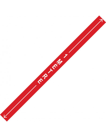 1 mètre+flèche rouge vertical