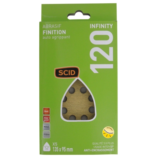 Patin iron auto-agrippant 135 x 95 mm 120 5