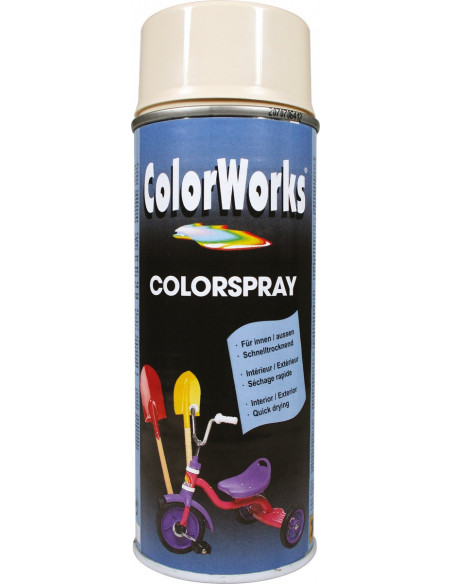 Peinture Aérosol Blanc Électrique Finition brillante et séchage rapide - Colorworks