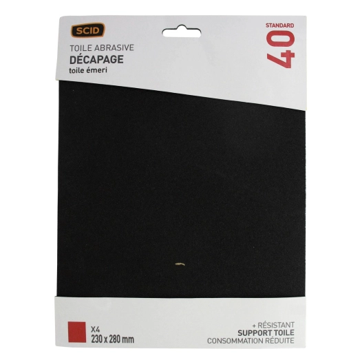 Toile émeri 230 x 280 mm 40x4