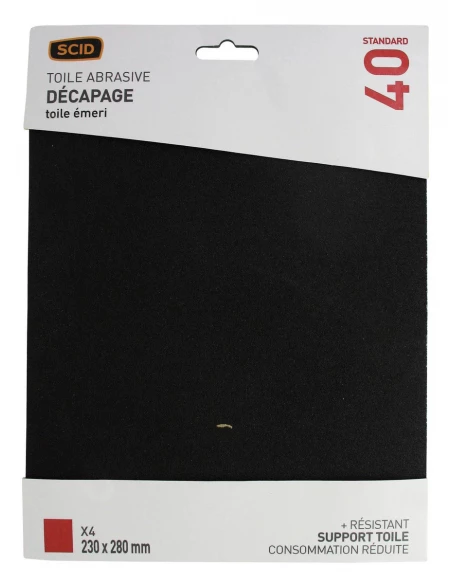 Toile émeri 230 x 280 mm 40x4