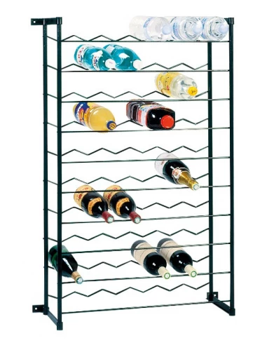 Casier à bouteilles acier 60 places noir - DUHALLE